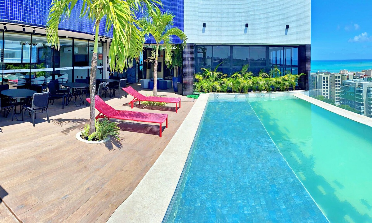 Jatiuca Apartment | Vacanze - Edf. Sky Concept apt 305, Piscina na Cobertura com Vista Panorâmica