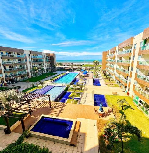 Antonio Diogo Apartment | VGFUN-447 3 quartos 2 wcs Vista Mar Pé na Areia Praia do Futuro