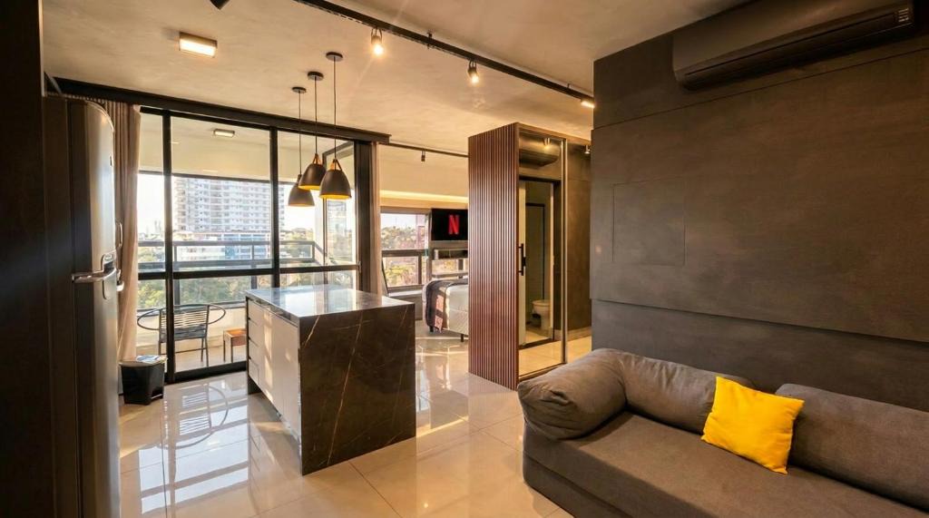 Jardim dos Estados Apartment | Vista Ampla e Estilo Industrial nesse Lindo Loft