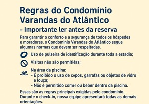 Varandas do Atlântico - Aconchegante Apartamento em Condo Pé na Areia