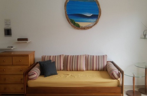Boicucanga Beach Apartment | 1 bed, Cond. Closed, air cond, barbecue on the balcony, pool, maximum 04 people