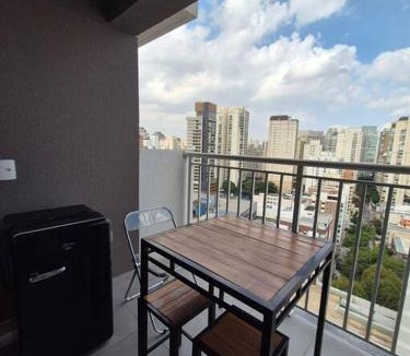 Vila Olimpia Apartment | 1 dorm Suíte -Itaim BiBI a 5 min Av Faria Lima NI1903