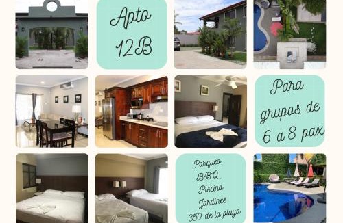 Jaco Apartment | 12B Jaco Sol Quadplex -Villa exclusiva con Piscina Compartida, Descanso, Lujo y Tranquilidad
