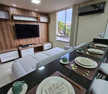 Castelo Apartment | 204 - Loft de luxo com Alexa e Ar condicionado