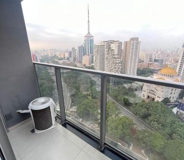 Jardins Apartment | 2106 Studio Aconchegante no Paraíso c/Cama Queen