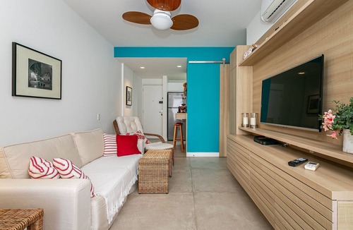 Jurere Internacional Apartment | 500m from Jurerê Beach | 300MB WI-FI #JA41