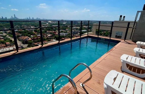 Fernando De La Mora Apartment | #6 Dpto 1 Hab, Shops Cerca, Pileta, Parrilla en Balcón