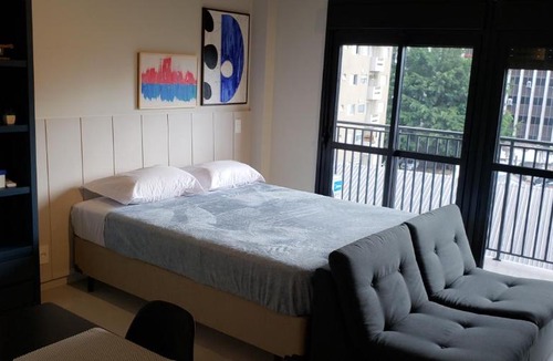 Consolacao Apartment | 68 Brand-new studio next to Paulista Av, fast wifi