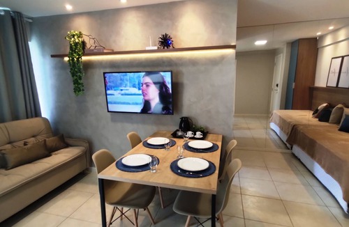 Jatiuca Apartment | A Passos da Praia: Apê JTR Completo p/4 Hóspedes