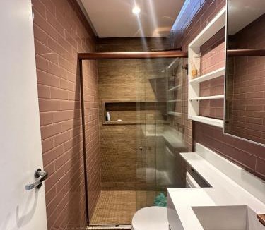 Cremacao Apartment | Alto padrão com ar, garagem, sacada integrada