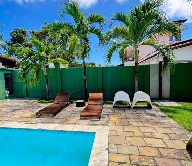 Pontal de Serrambi House | Ampla casa de 3 quartos com piscina em Serrambi PE a 50mts do mar