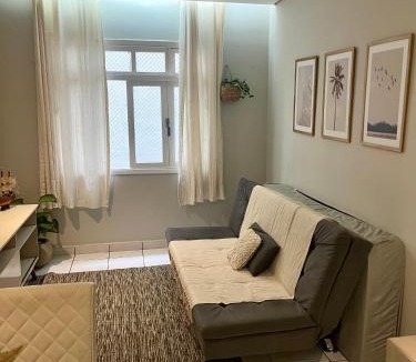 Boqueirao Apartment | AP Boqueirao - Uma quadra da praia em Santos Canal 3