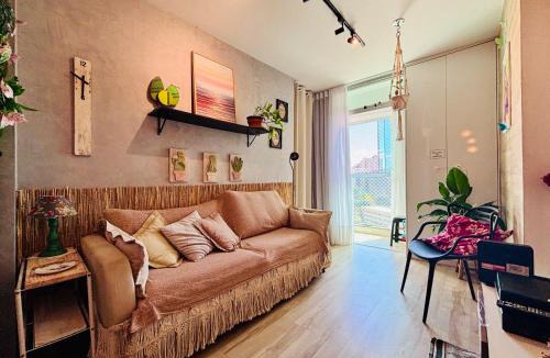 Aguas Claras Apartment | Ap completo com ar e garagem coberta próximo ao metrô