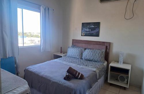 Santo Angelo Apartment | Apart próximo a Unimed, Catedral e HSA de 2 quartos com 2 AR, mini-Academia e garagem no Centro-sul