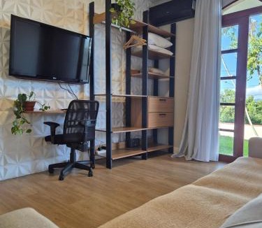 Sertao do Maruim Apartment | Apartamento amplo com Pátio Gramado! Ar Cond!