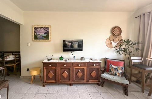 Centro Apartment | Apartamento com Vista pro Mar no Centro de Ubatuba - 2 Quartos, Cozinha Completa e 01 vaga de Garagem