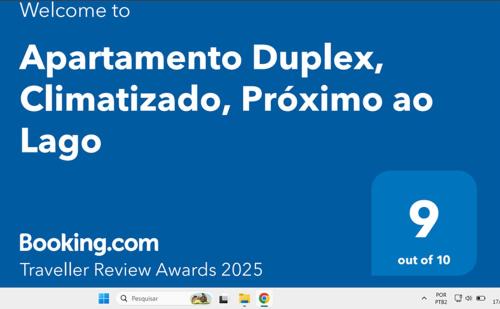 Bairro Lago Negro Apartment | Apartamento Duplex, Climatizado, Próximo ao Lago