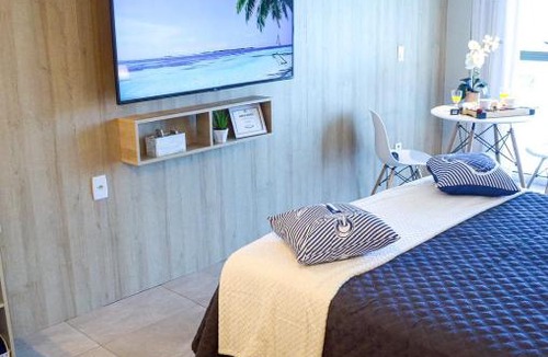 Cruz das Almas Apartment | Apartamento Estiloso Com Vista Mar no Ritz Suítes.