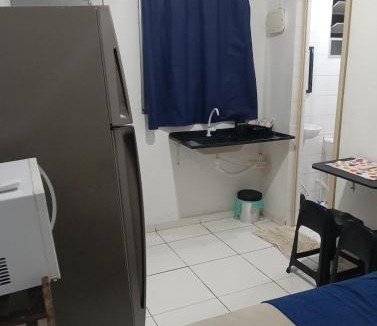 Furnas Apartment | Apartamento Kitnet 8 no Tremembé Quarto Banheiro Cozinha compacta