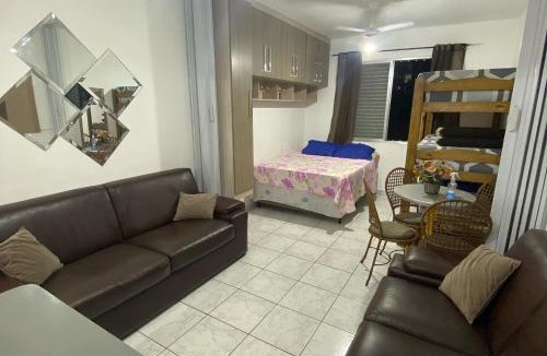 Vila Assuncao Apartment | Apartamento kitnet pé na areia praia Ocian