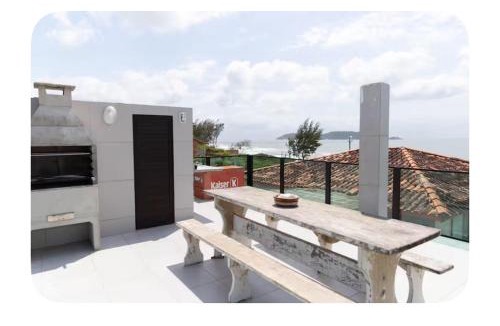 Morro das Pedras Apartment | Apartamento térreo com terraço para ver o mar