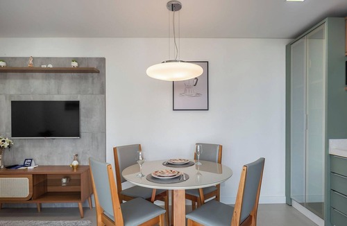 Morretes Apartment | Apt 750m From the sea w/Balcony & Bbq. Gvt2105