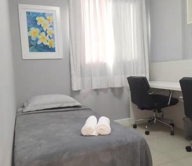 Jardim Camburi Apartment | Apto aconchegante, quadra do Mar em Jardim Camburi