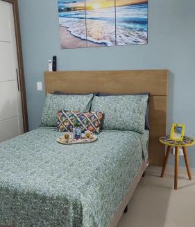Umuarama Apartment | Apto Centro Ubatuba com Varanda Gourmet, Suíte, Piscina e Garagem Privativa Coberta