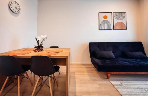 Santa Terezinha Apartment | Apto com 1 quarto e sacada com churrasqueira