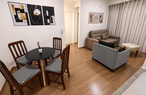 Ourinhos Apartment | Apto com piscina + ar cond+ espaço home office