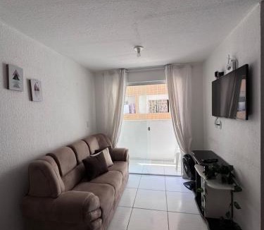 Gramame Apartment | Apto Completo 2 Quartos, Piscina, Garagem e Ar-condicionado - Até 5 Pessoas