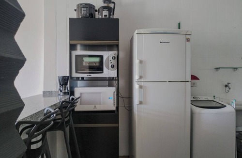 Embare Apartment | Apto completo no Embaré: Beira Mar | Ar | Garagem