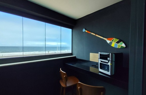 Armacao Apartment | Art Studio - Armação Beach - Oceanfront Studio with Gourmet Balcony 36m Unit 107