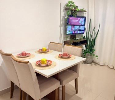 Ponta de Campina Apartment | Auréa Residência - a 500 m da Praia