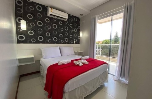 Ingleses do Rio Vermelho Apartment | Beautiful 1 bedroom apartment with balcony and barbecue 70m from Praia dos Ingleses