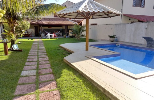 Marbela House | Beach house with swimming pool, sea view, backyard and barbecue area