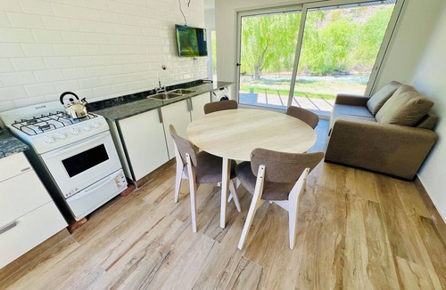 Rincon del Atuel Cabin | Bella Ribera – Riverfront Cabins in Valle Grande with Big Pool & Private Jacuzzi
