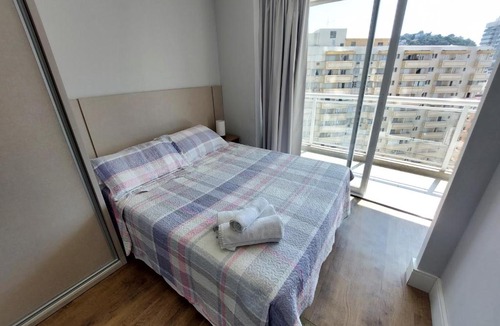 Pompeia Apartment | Book Santos Unlimited 1112 - Pé na areia