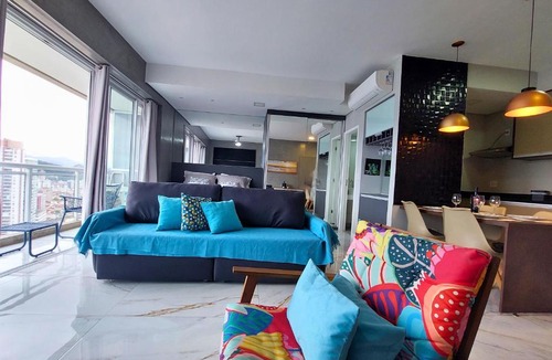Pompeia Apartment | Book Santos Unlimited 2611 - Studio conceito com Vista Mar