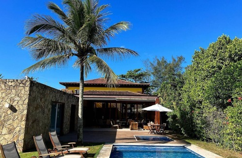 Manguinhos House | Mansion with pool in front of stylish beach - Búzios