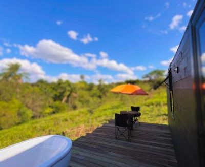 Brauna House | Cabana com Banheira ao Ar Livre e Céu Estrelado