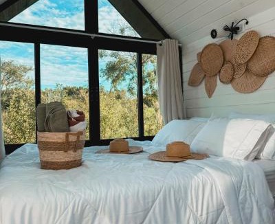 Brauna House | Cabana com Banheira ao Ar Livre e Céu Estrelado