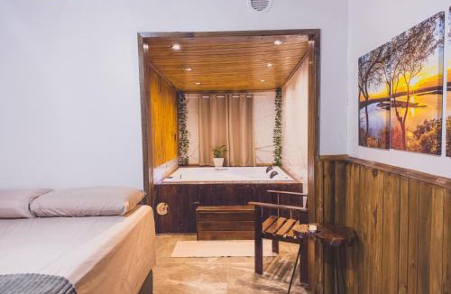 Autodromo House | Cabana com Hidro, Lareira e Piscina Privativa