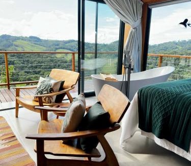 Goncalves Ski Chalet | Cabana Nórdica com Maravilhosa Vista da Serra