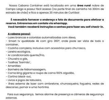 Campo Largo Cabin | Cabana Ninho do Quero-Quero