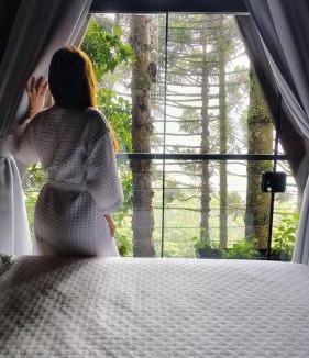 Nova Petropolis Apartment | Cabanas da Mata Com Vista para as Montanhas na Serra Gaúcha