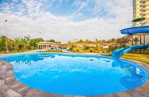 Caldas Novas Apartment | Caldas Express Flat 703 - east-facing balcony with a wonderful view!