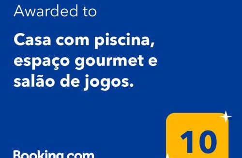 Guapimirim House | Casa com piscina, espaço gourmet e salão de jogos.