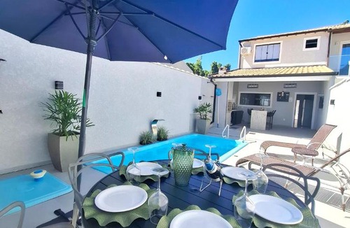 Portal das Artes House | Casa Inteligente Piscina Privativa e Churrasqueira