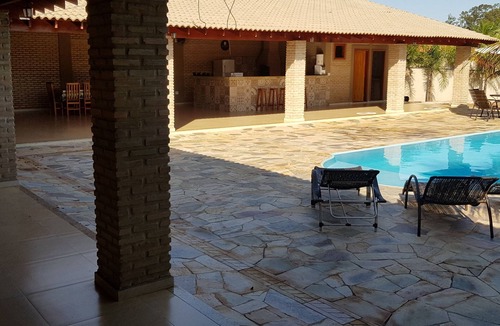 Olimpia House | Chácara Recanto Dos Pássaros 03 With Heated Pool